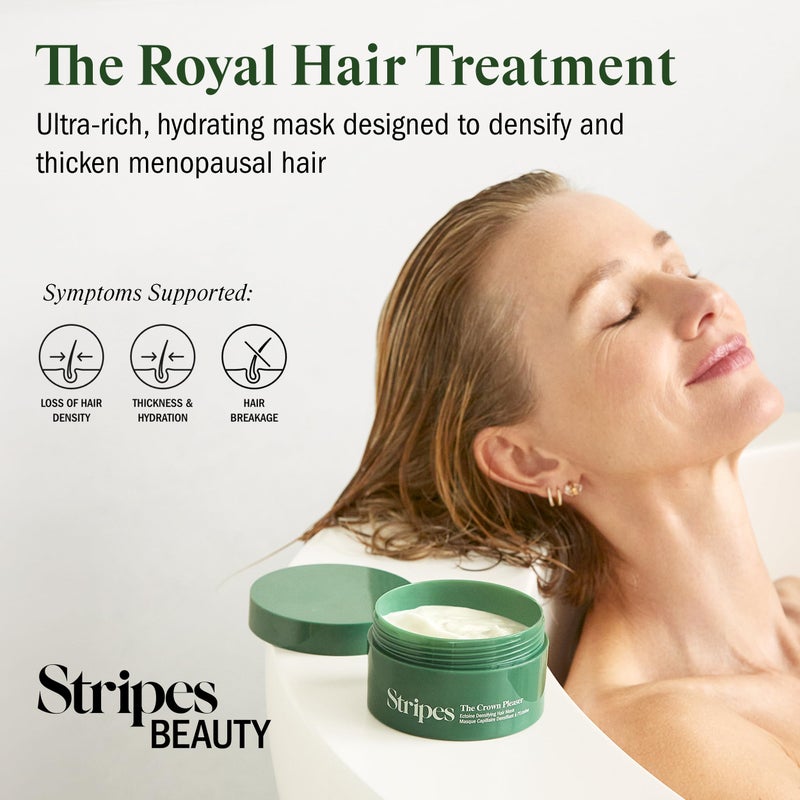 STRIPES Beauty Naomi Watts The Crown Pleaser Hydrating Hair Mask Lightweight Moisture Shine Menopause Support Suitable All Hair Types 6.0 Fl Oz - Image 3